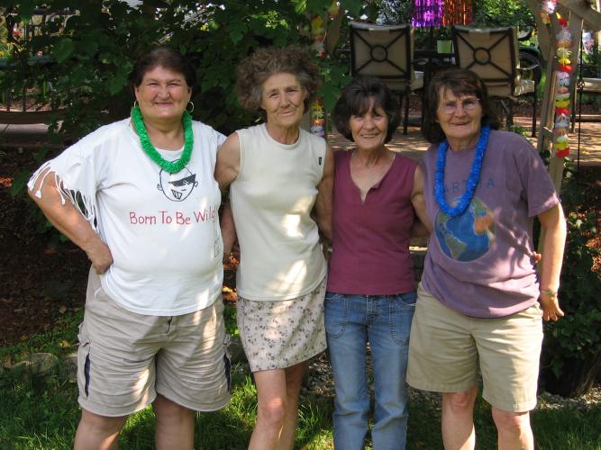 Auntie Judy, Mom, Auntie June, Auntie Joanne